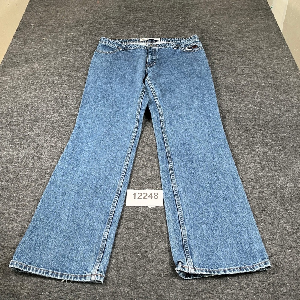 Harley-Davidson Genuine Motorclothes Jeans Womens 12 Blue Cotton Bootcut Leg